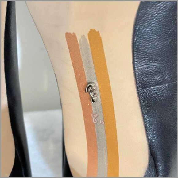 Sam Edelman Woman Black Leather RIKA Slip-On Pump Size: 8.5M - Picture 6 of 6